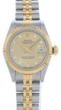 datejust ladies Rolex Gold Champagne Diamond