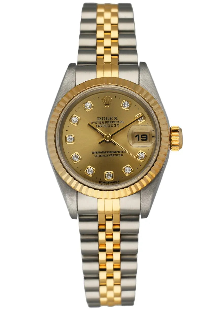 dial Rolex Gold Diamond Ladies Datejust - Hình 5