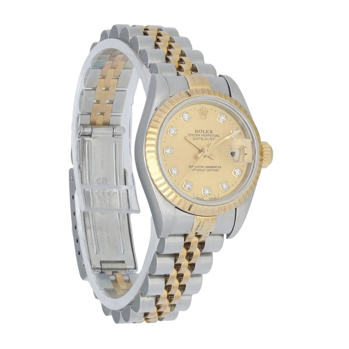 Rolex Two-Tone Diamond Champagne datejust dial - Hình 3