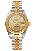 Rolex Two-Tone Diamond Champagne Ladies