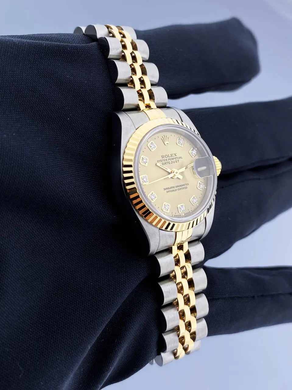 datejust Rolex Gold Diamond Dial - Hình 3