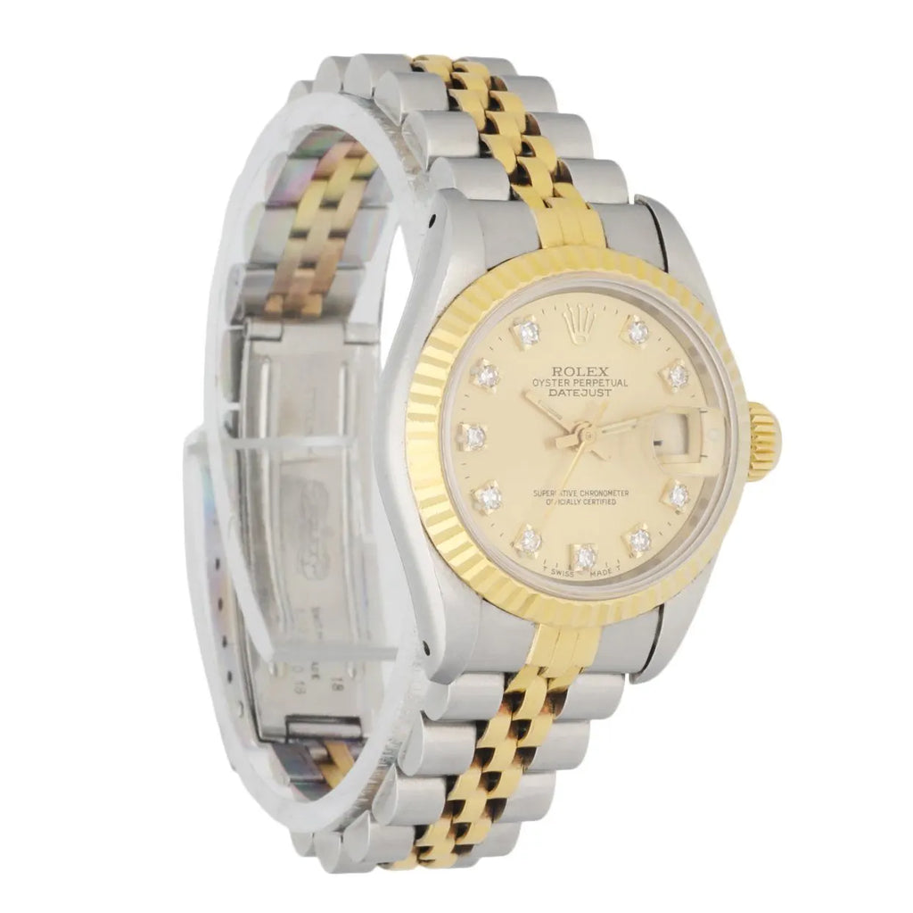 dial Rolex Champagne Diamond Datejust - Hình 3