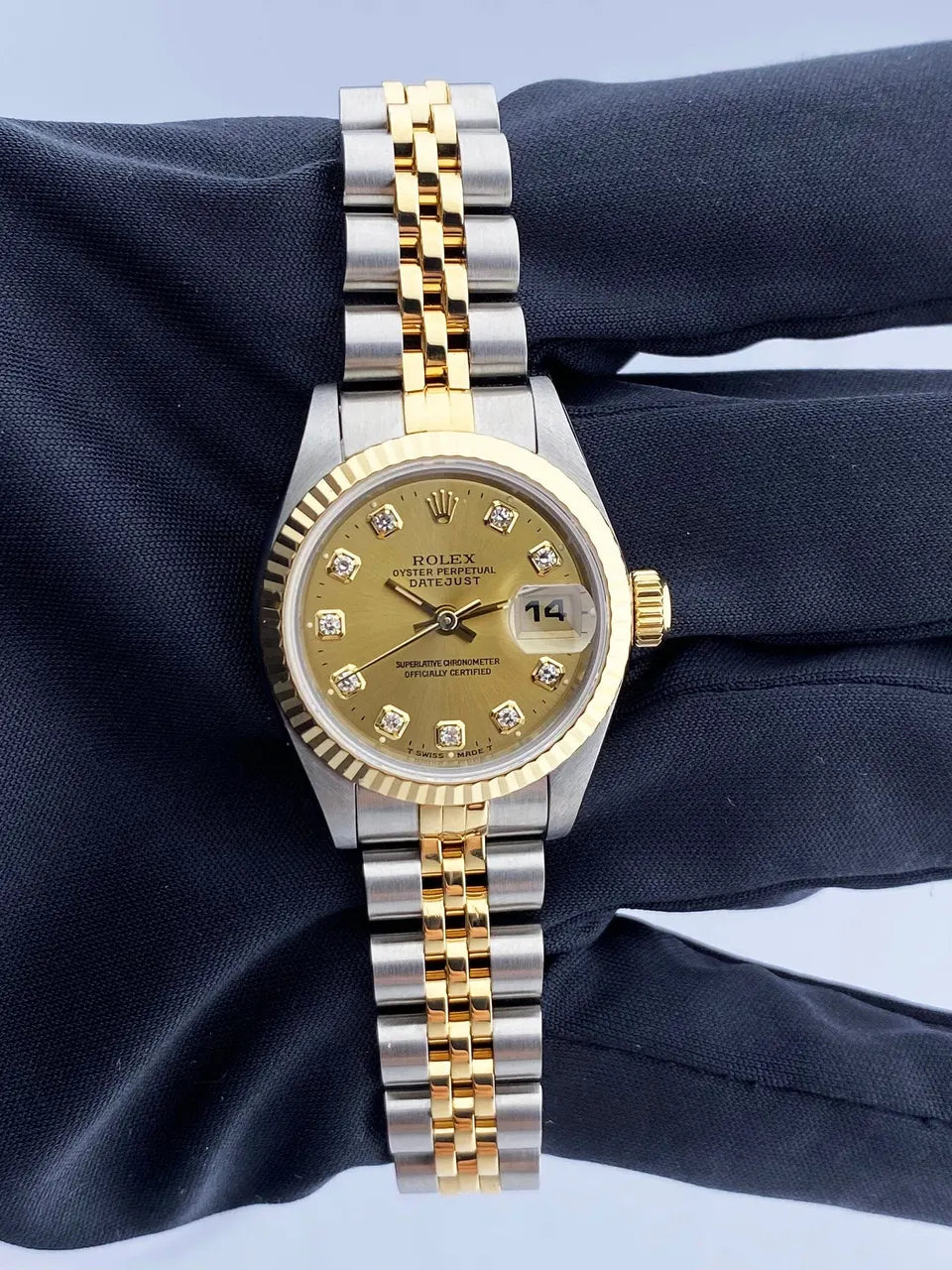 datejust Rolex Gold Diamond Dial - Hình 2