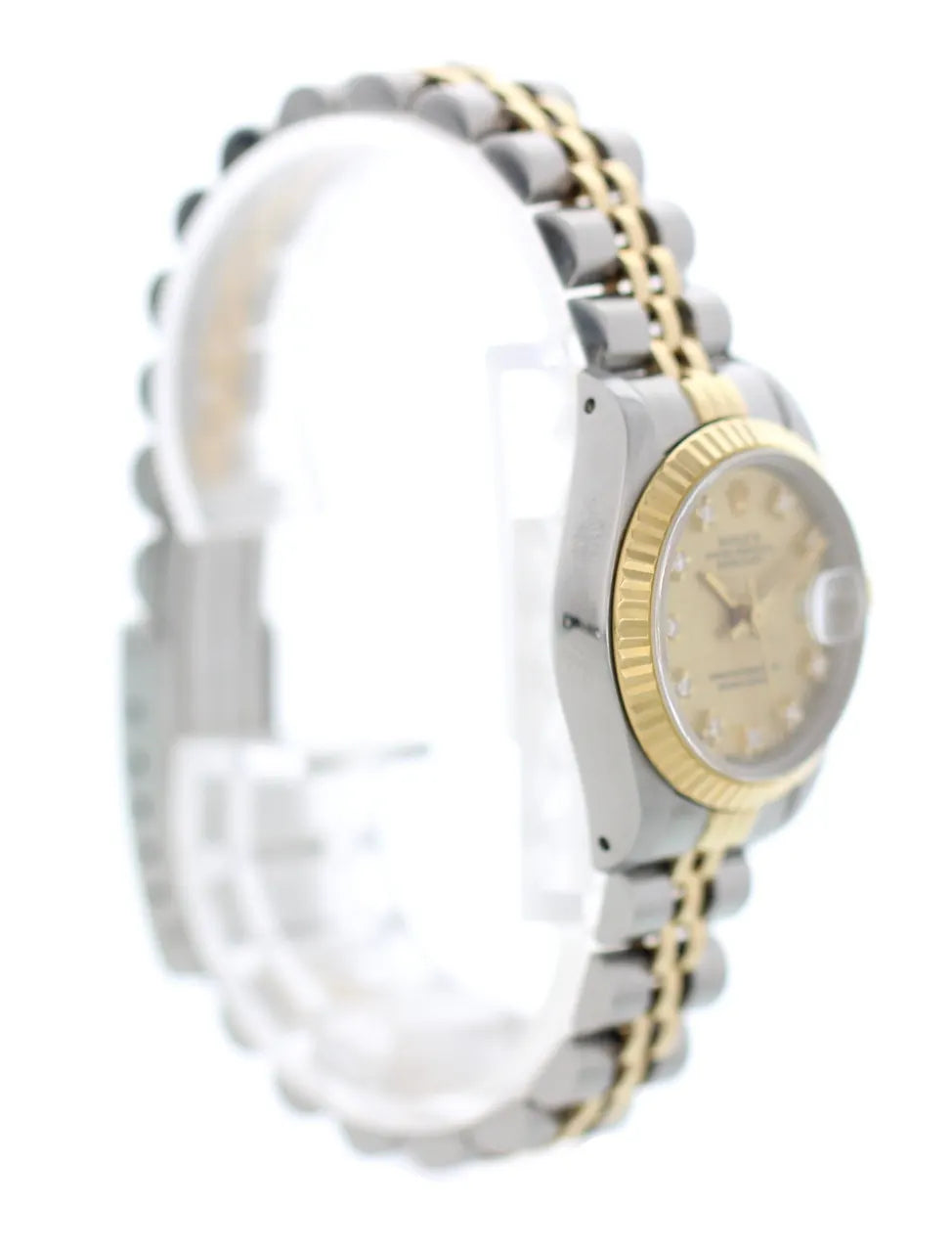 datejust ladies Rolex Gold Champagne Diamond - Hình 4