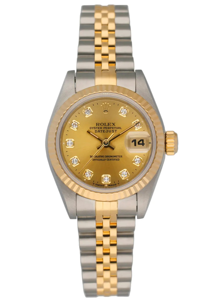 datejust dial Rolex Champagne Diamond Two-Tone