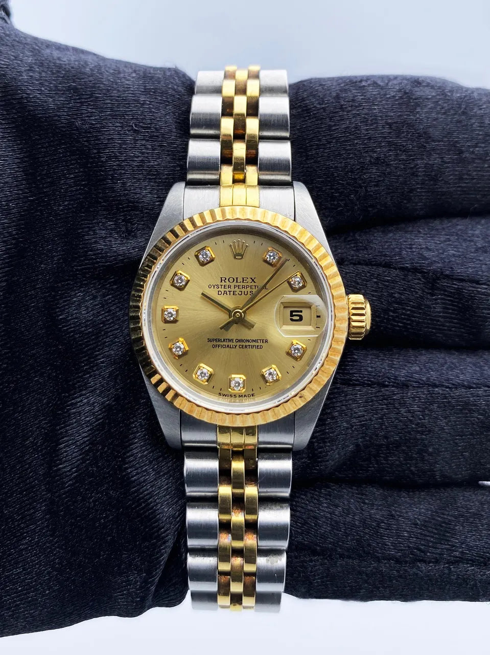 Rolex Gold Diamonds Two-Tone - Hình 3