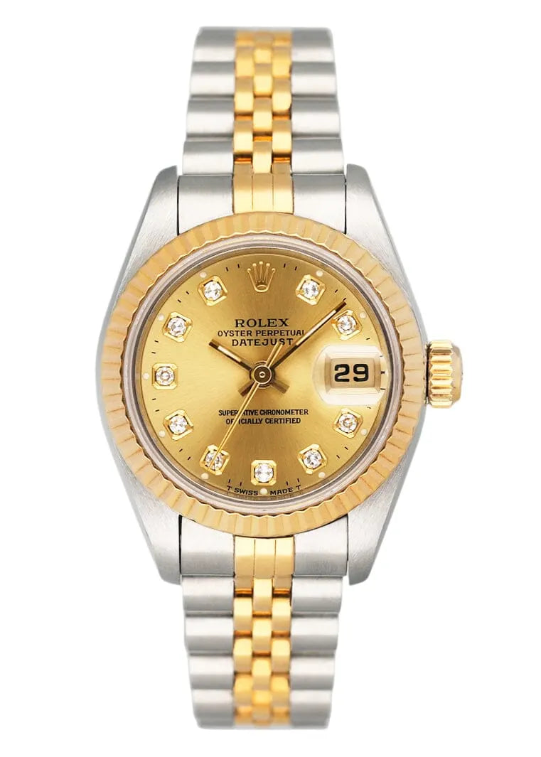 Rolex Gold Diamond Dial Ladies