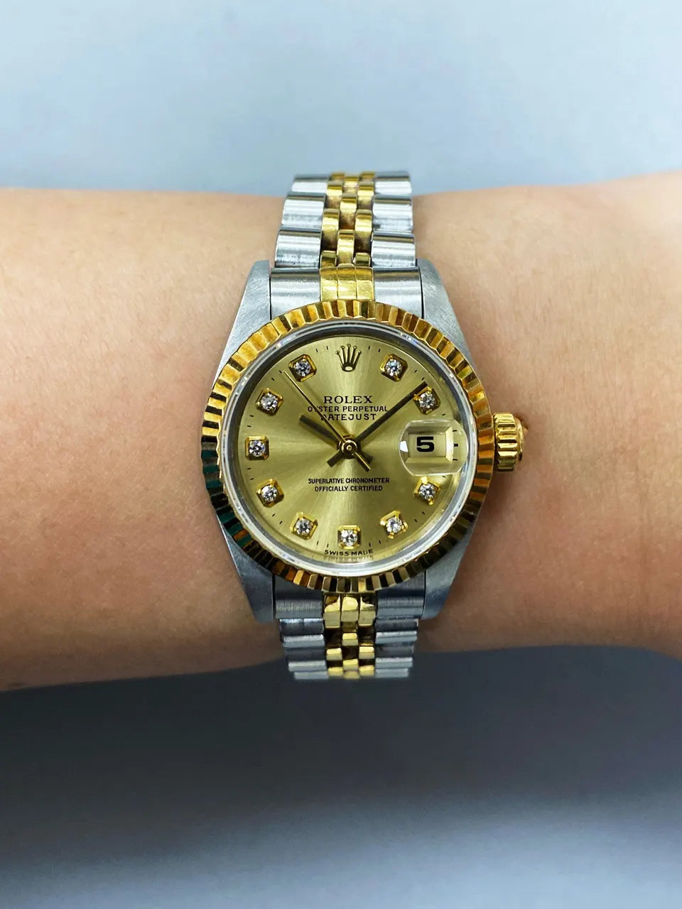 Rolex Gold Diamonds Two-Tone - Hình 10