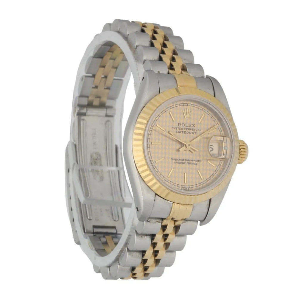 Rolex Houndstooth Dial Two-Tone - Hình 3