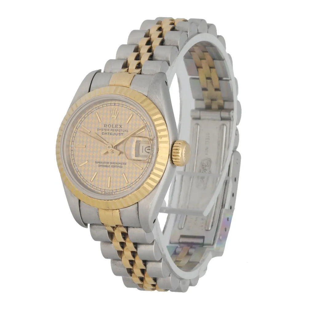 Rolex Houndstooth Dial Two-Tone - Hình 2