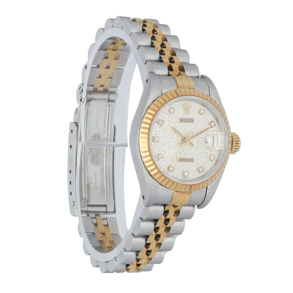 Rolex Diamond Dial Two-Tone - Hình 3
