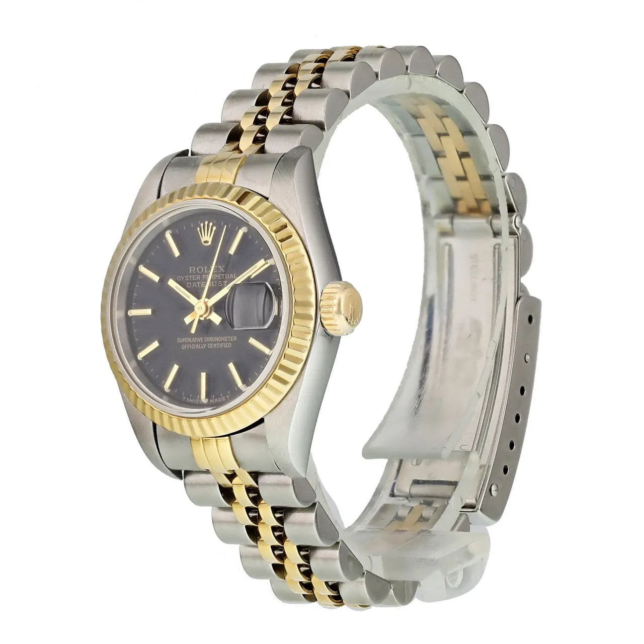 Rolex Two-Tone Black Dial Datejust - Hình 3