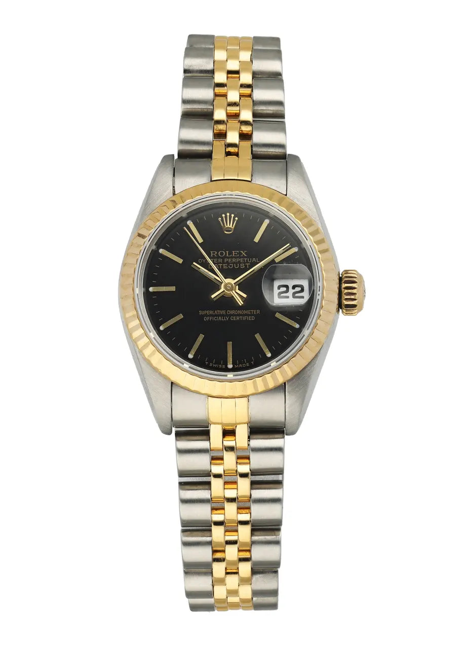 datejust Rolex Black Dial Two-Tone - Hình 2