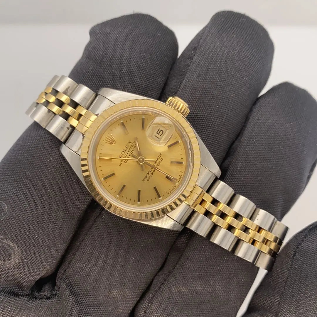 Rolex Two-Tone Champagne Dial Ladies - Hình 5