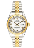 Rolex Datejust White Roman Dial two tone