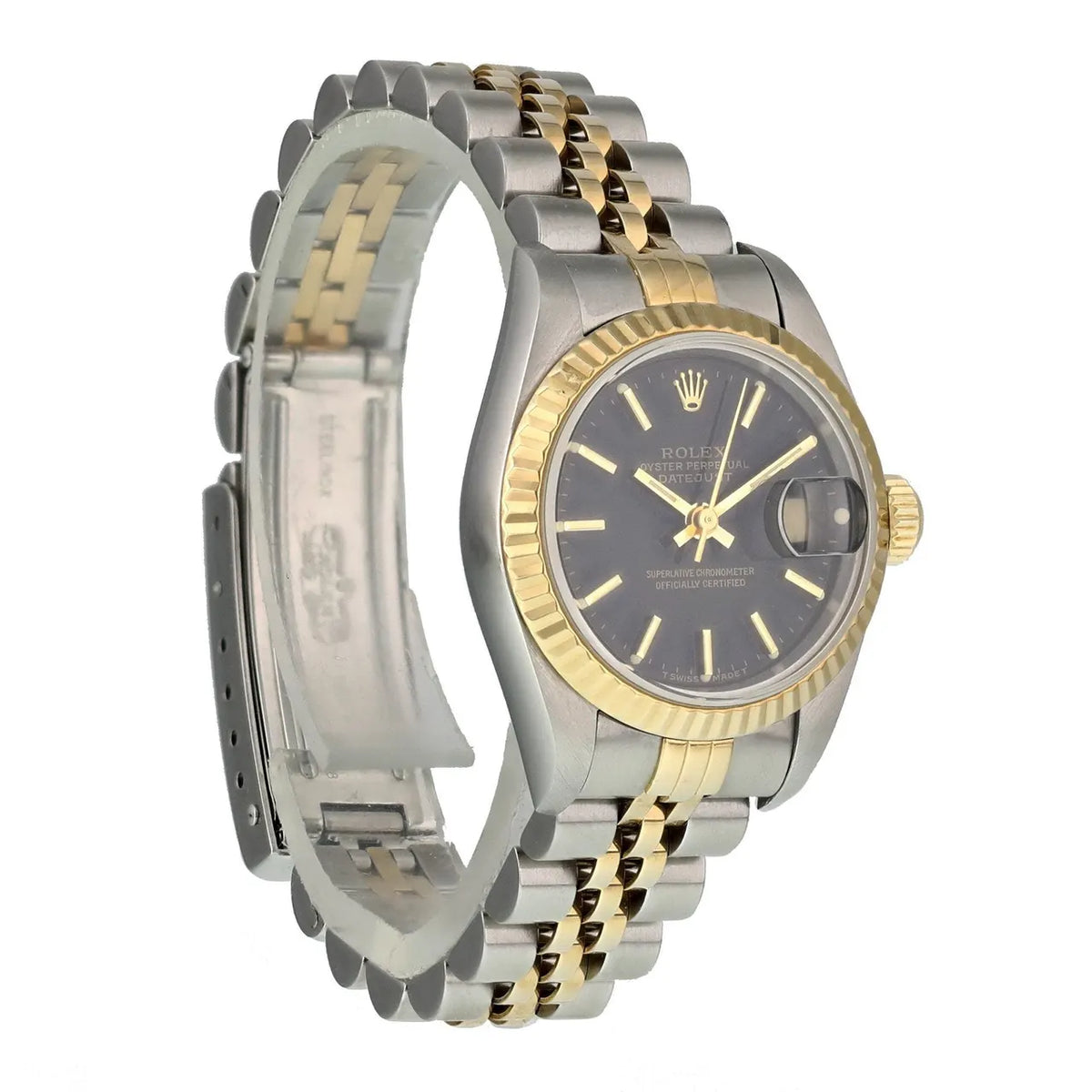 Rolex Two-Tone Black Dial Datejust - Hình 4