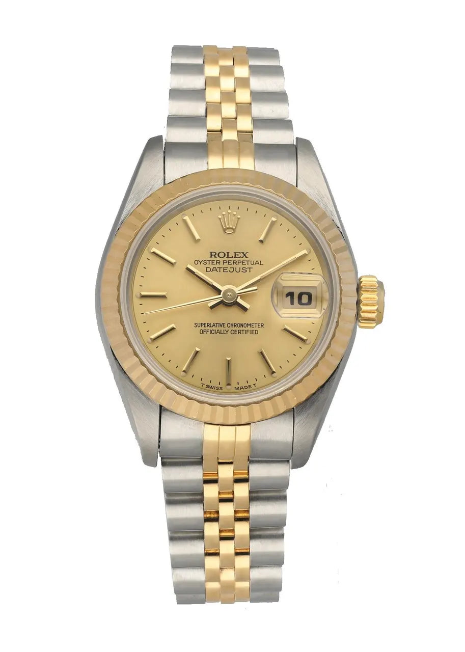 datejust two Rolex Gold Champagne Dial