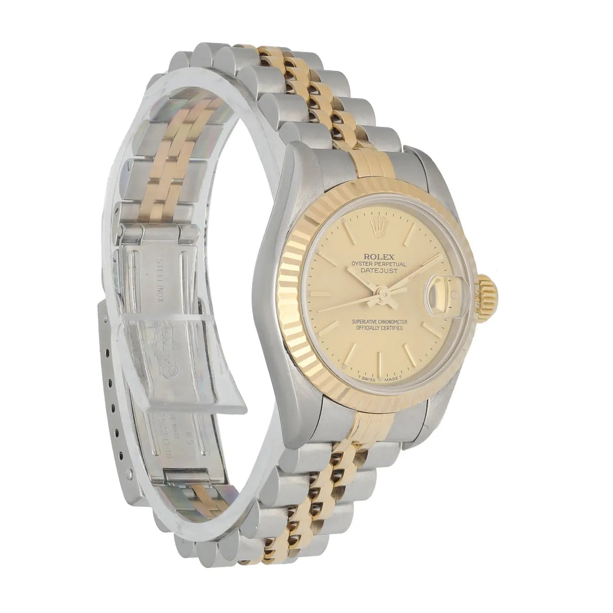 datejust two Rolex Gold Champagne Dial - Hình 3