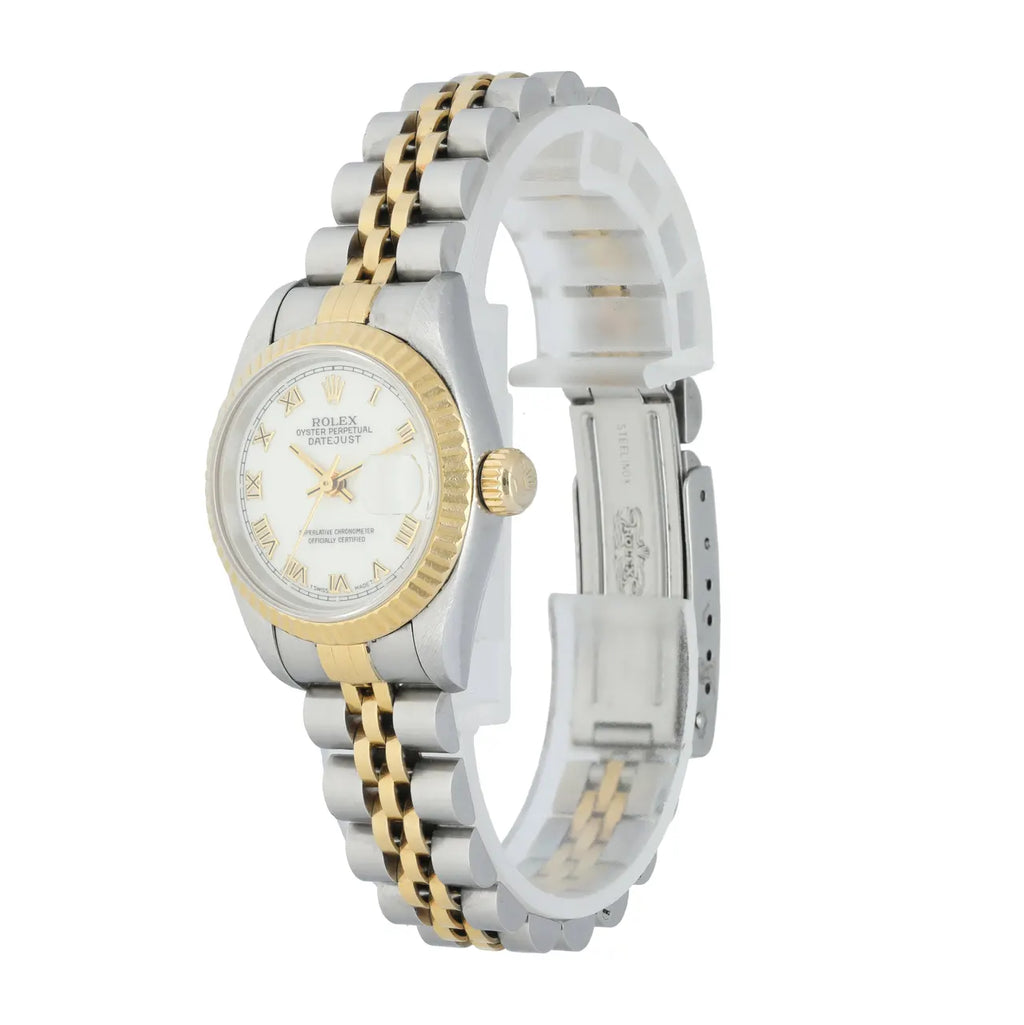 Rolex Datejust White Roman Dial two tone - Hình 2