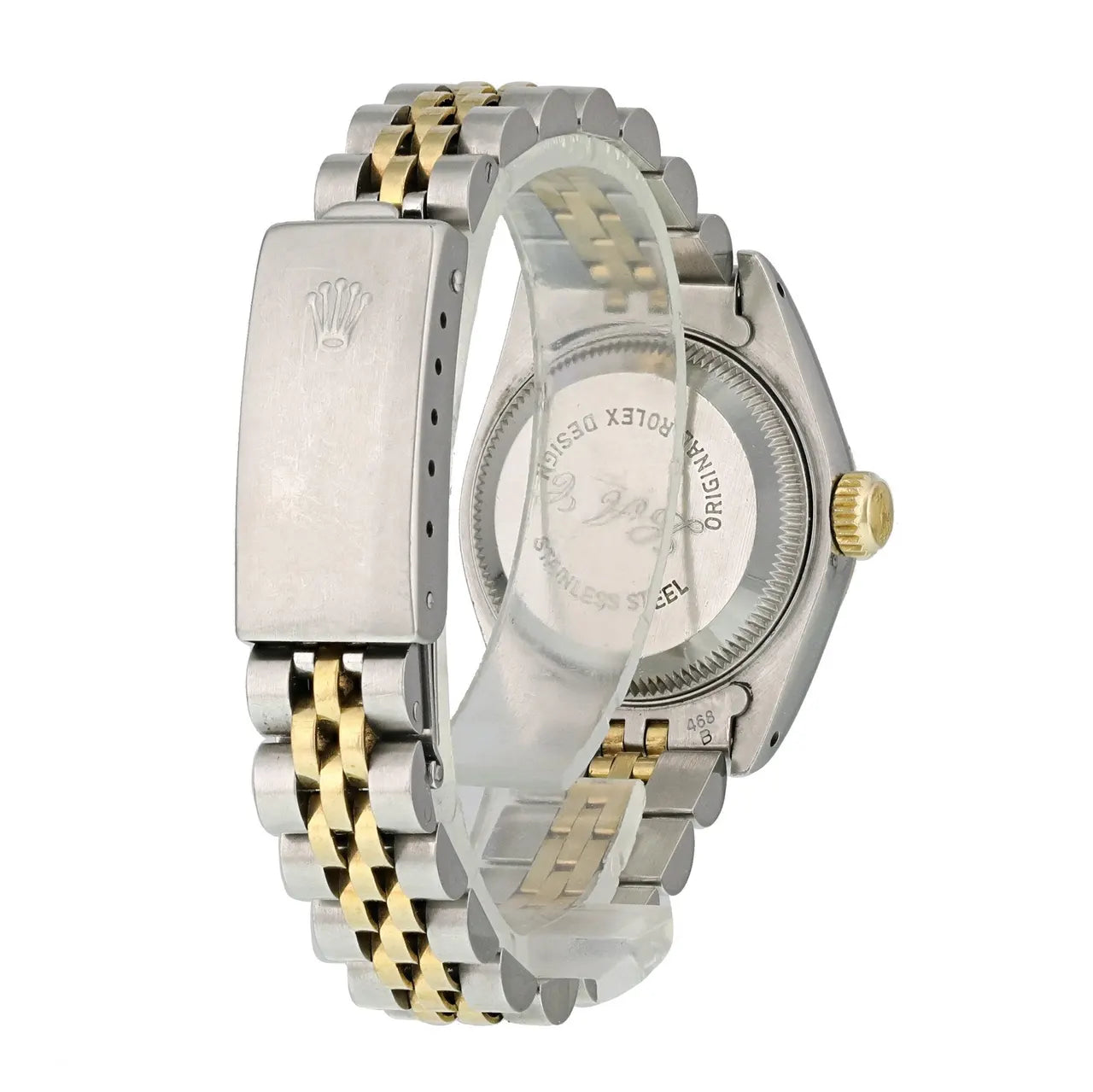 Rolex Two-Tone Silver Diamond - Hình 9