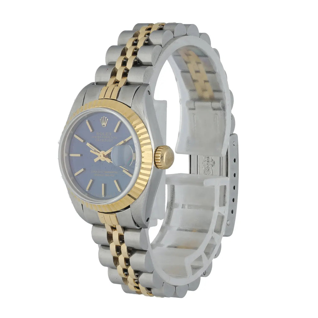 stainless Rolex Datejust Blue Dial Two-Tone - Hình 2