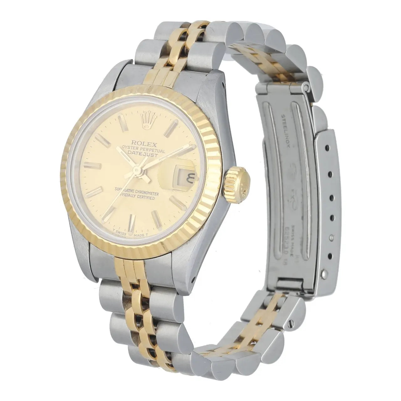 datejust two Rolex Gold Champagne Dial - Hình 2