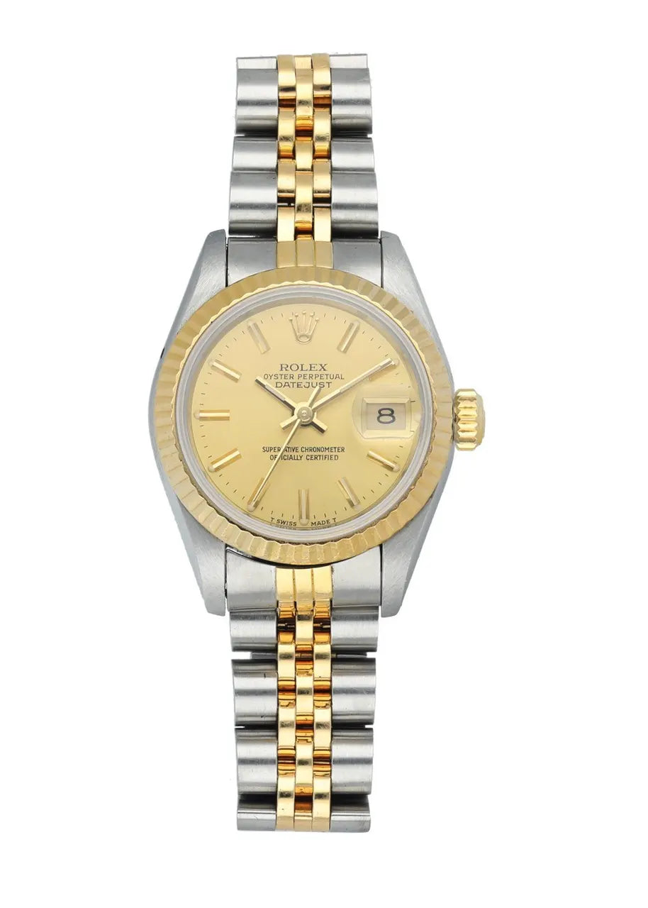 datejust two Rolex Gold Champagne Dial