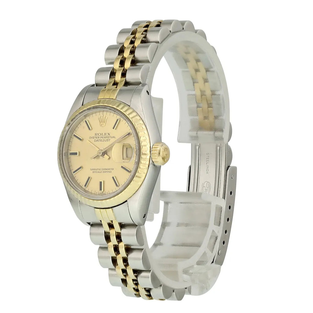 datejust oyster Rolex Two-Tone Gold Dial - Hình 3