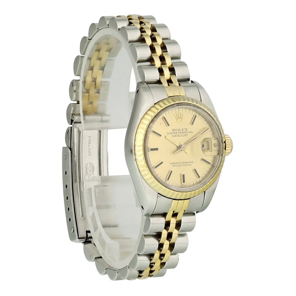 datejust oyster Rolex Two-Tone Gold Dial - Hình 4