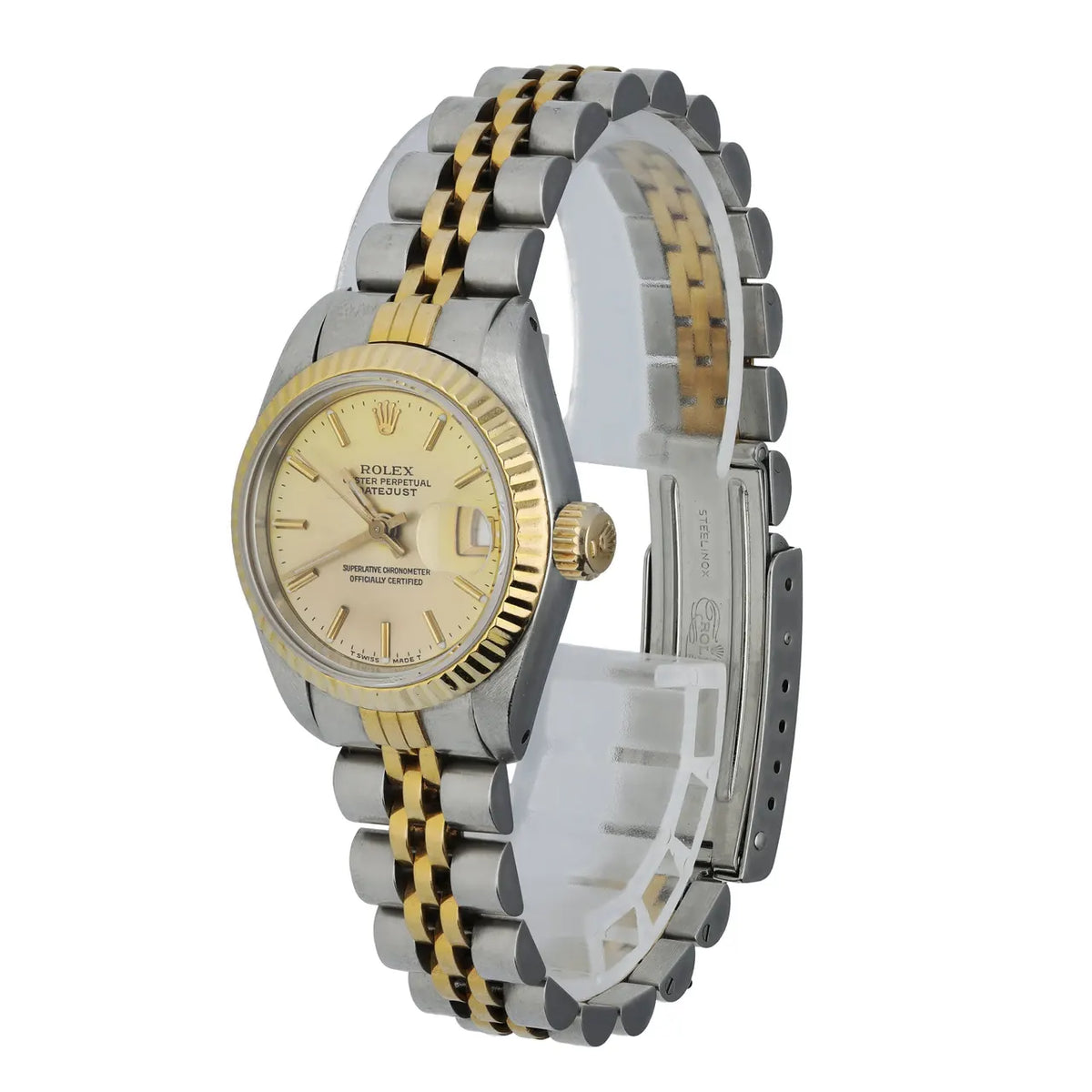 datejust jubilee Rolex Two-Tone Champagne Dial - Hình 3