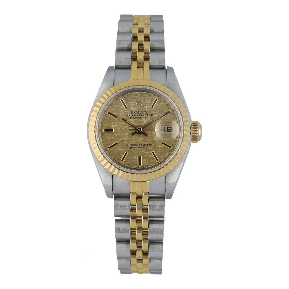 Rolex Gold Linen Dial datejust - Hình 5