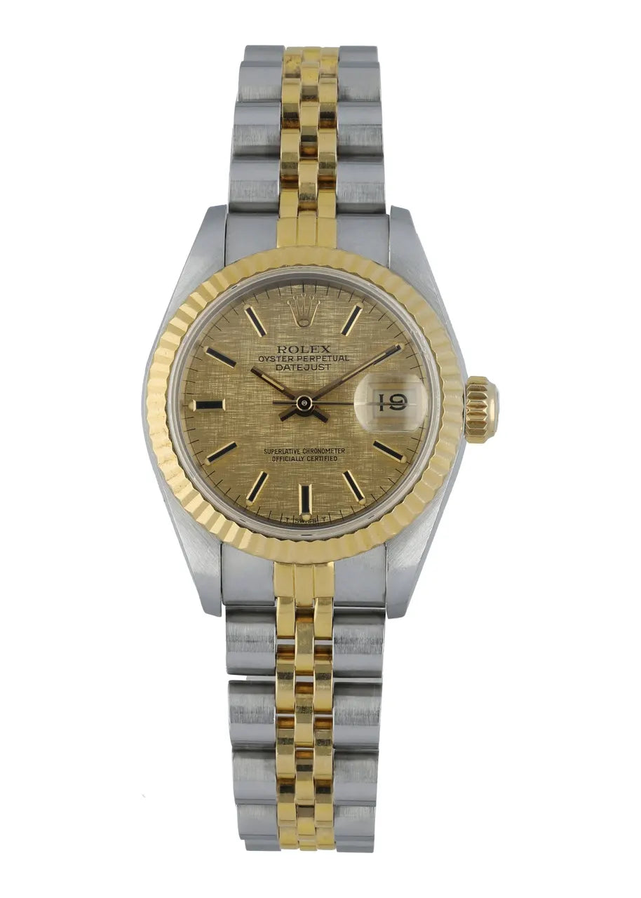 Rolex Gold Linen Dial datejust - Hình 2