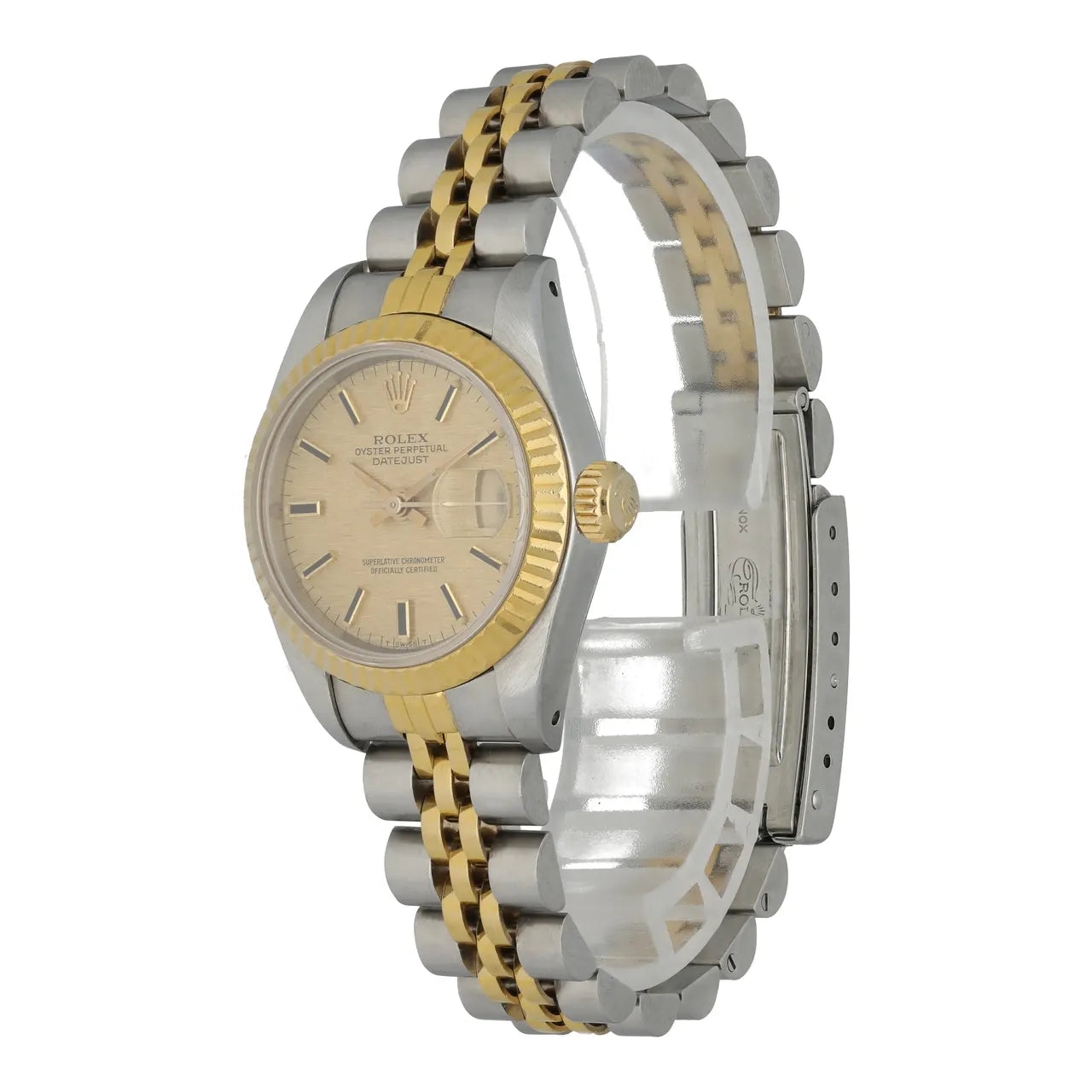 Rolex Gold Linen Dial datejust - Hình 3