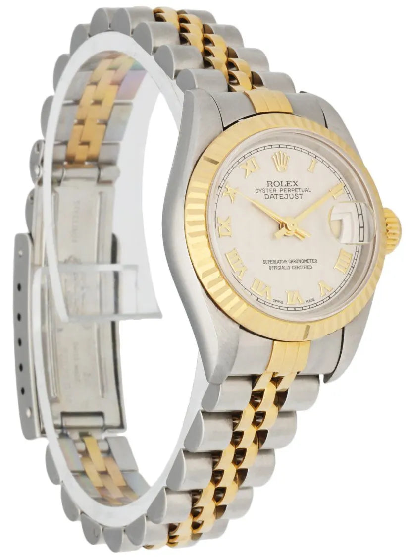 datejust two Rolex Silver Tapestry Dial - Hình 3