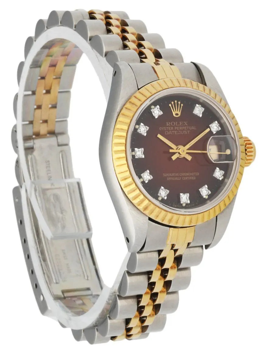 Rolex Brown Diamond Datejust - Hình 3