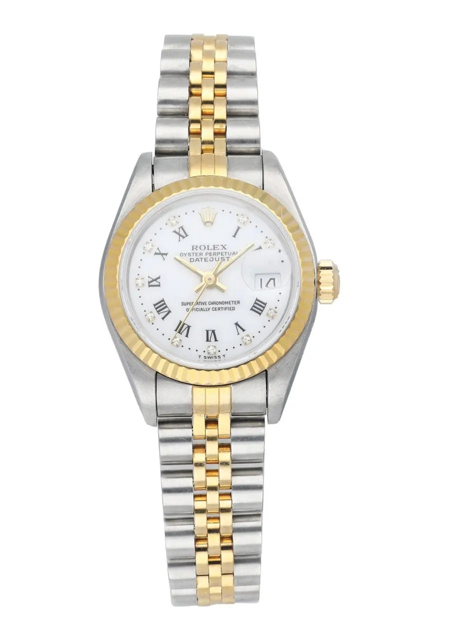 datejust Rolex Two-Tone Diamond Ladies Watch