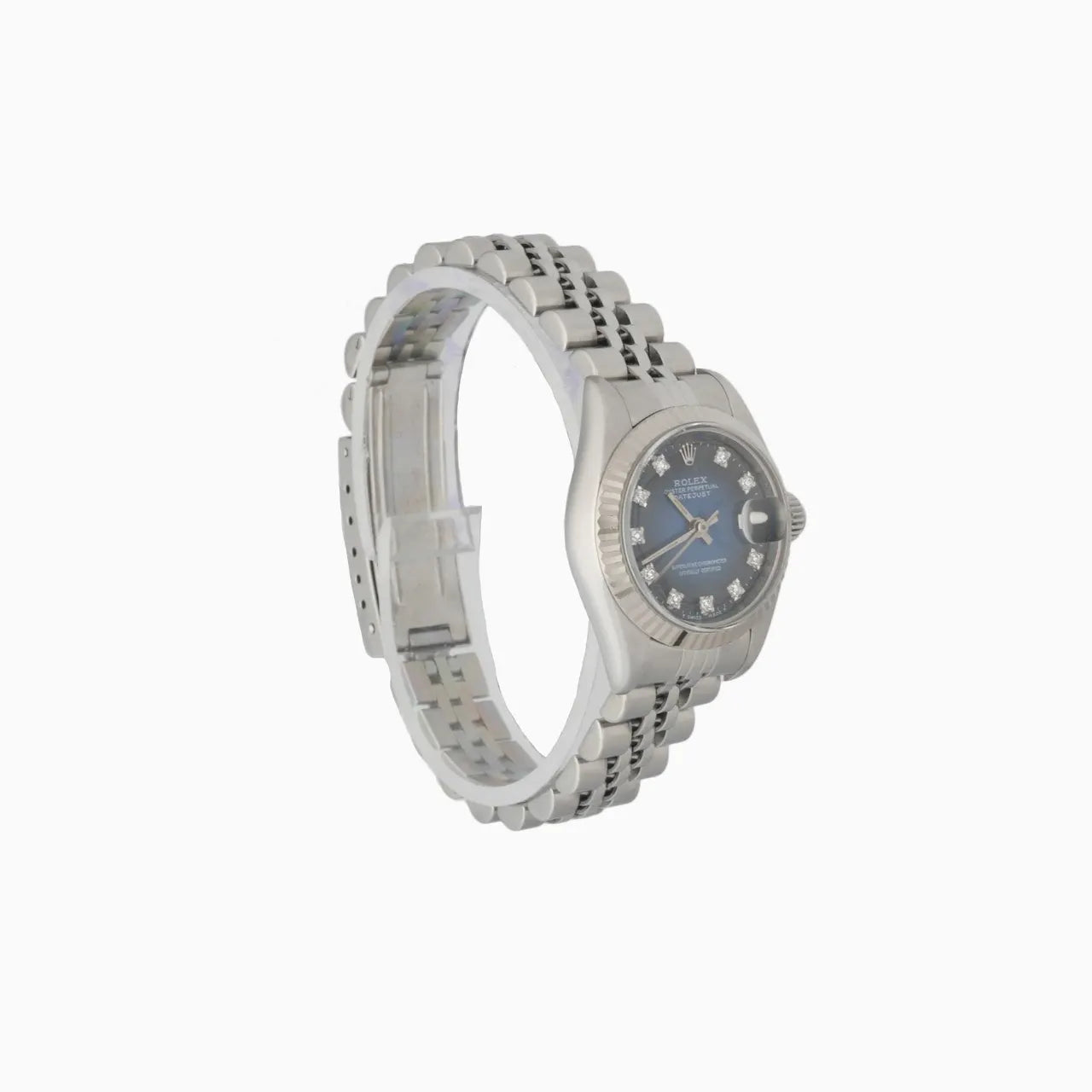 Rolex Blue Diamond Dial Ladies - Hình 3