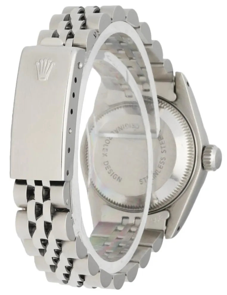 Rolex Silver Diamond Datejust - Hình 4
