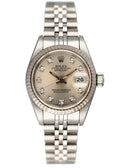Rolex Silver Diamond Datejust