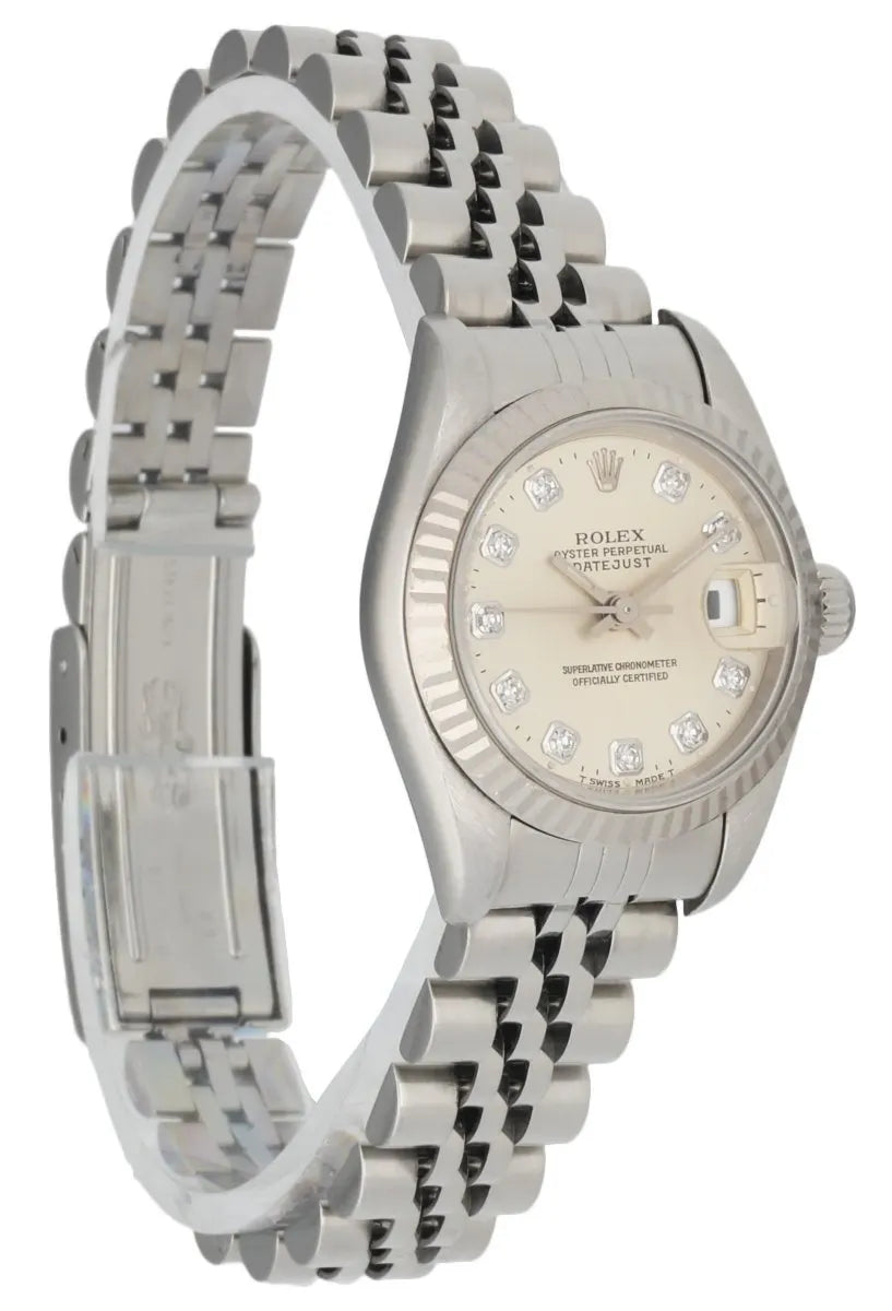 Rolex Silver Diamond Dial - Hình 3