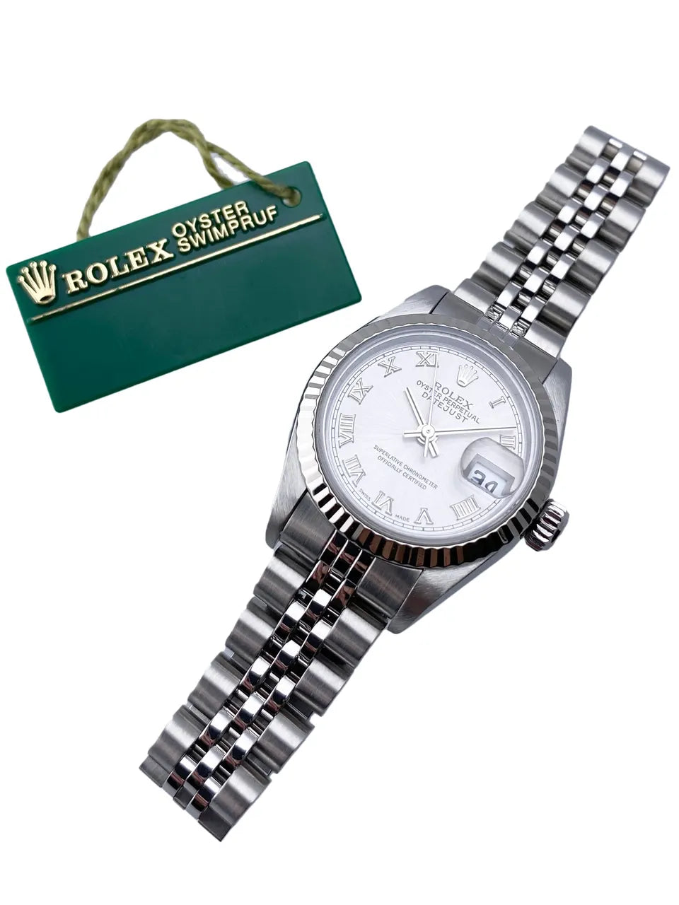 Rolex Datejust Silver Roman Numeral Dial - Hình 10