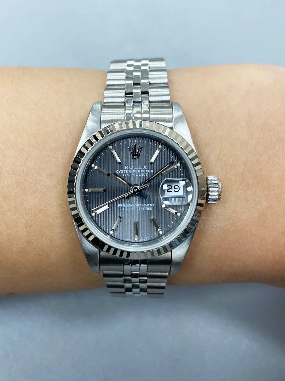 Rolex Slate Dial Stainless Steel - Hình 9