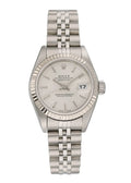 Rolex Datejust Silver Fluted