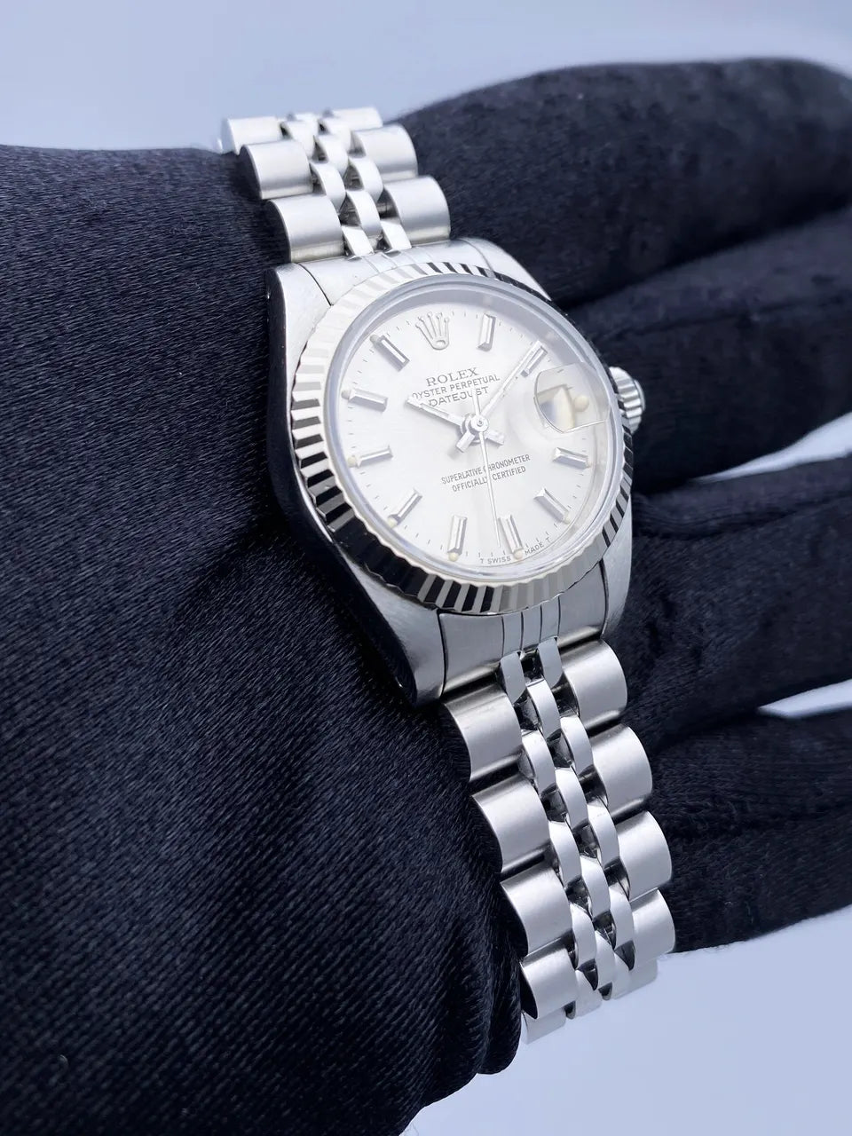 Rolex Datejust Silver Fluted - Hình 3