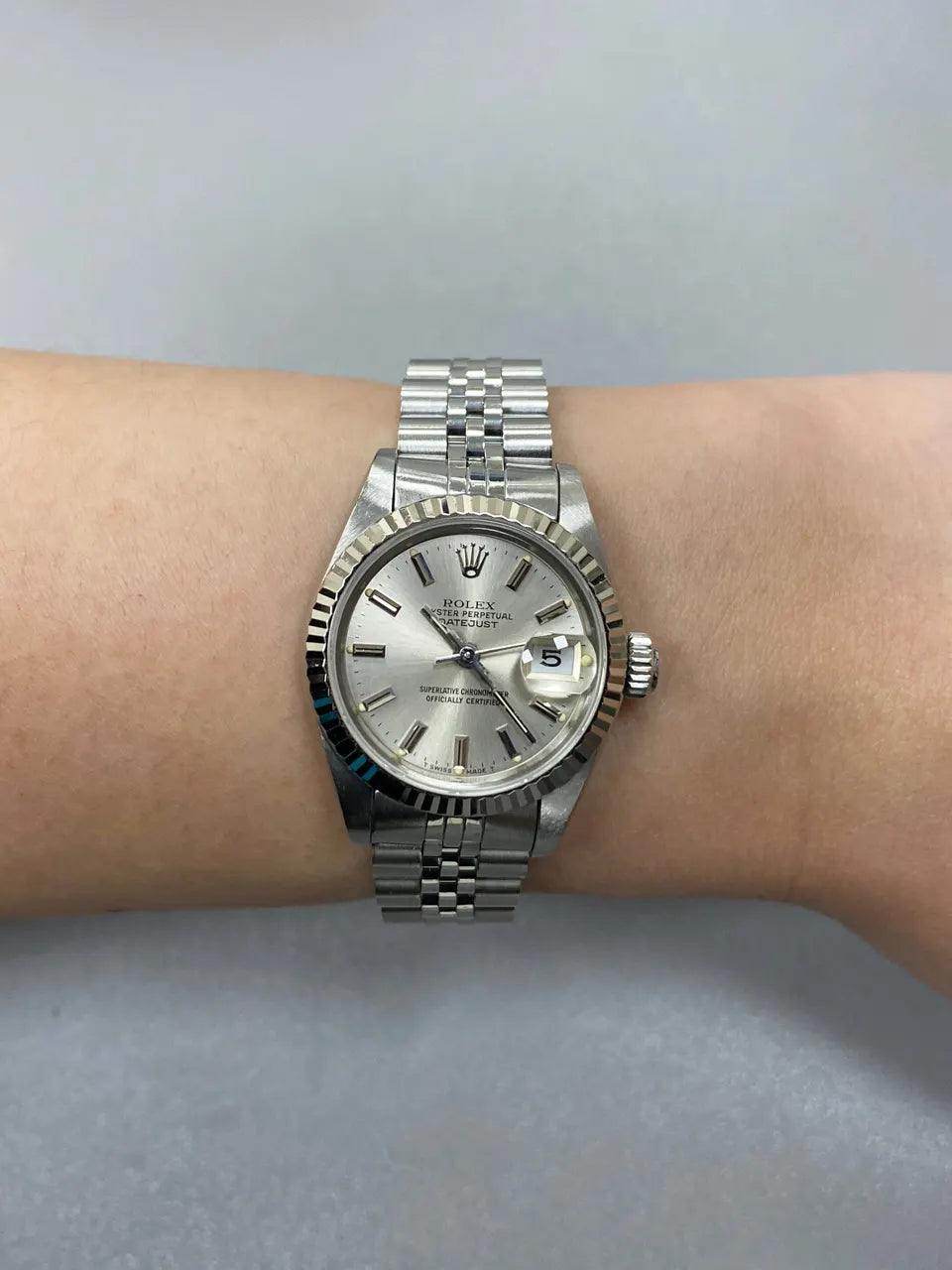 Rolex Datejust Silver Fluted - Hình 9