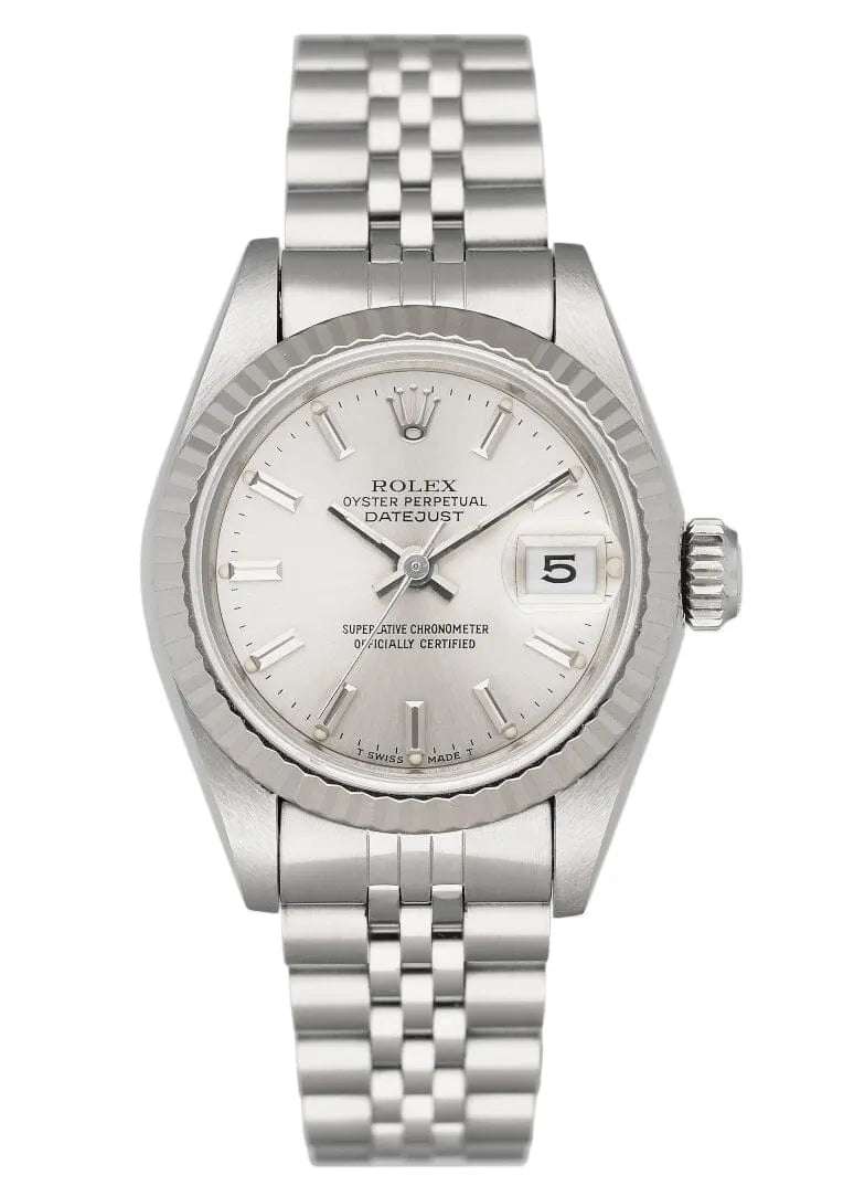 Rolex Datejust Silver Fluted