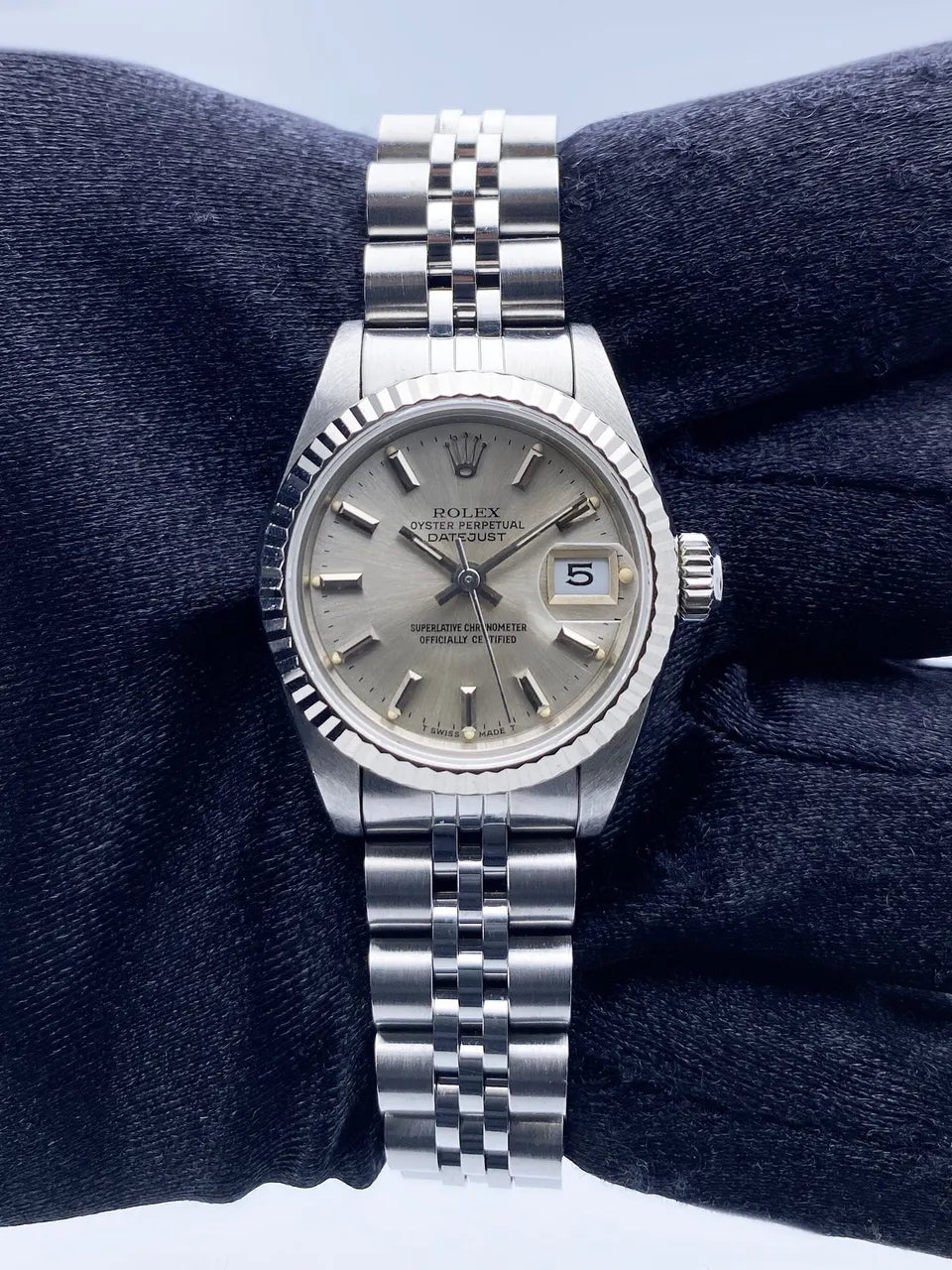 Rolex Datejust Silver Fluted - Hình 2