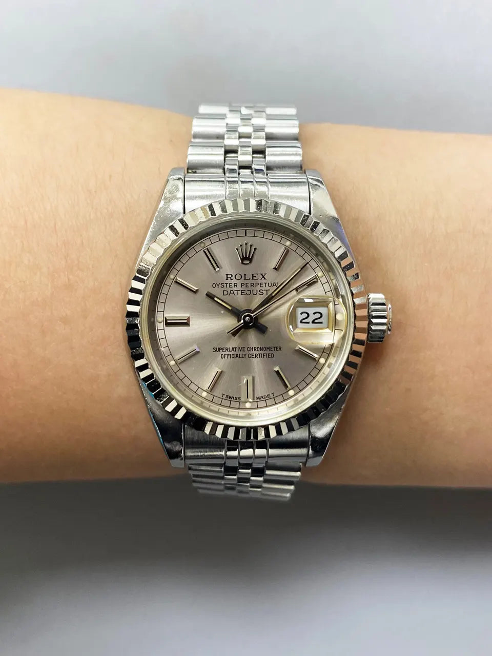 Rolex Datejust Silver Dial stainless - Hình 8