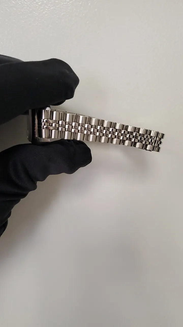 fluted Rolex Datejust Silver Dial Steel - Hình 7