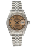 stainless Rolex Datejust Salmon Dial
